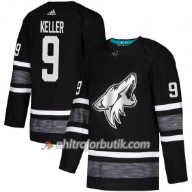 Män Ishockey Arizona Coyotes tröja Clayton Keller 9 Svart 2019 All-Star Adidas Authentic